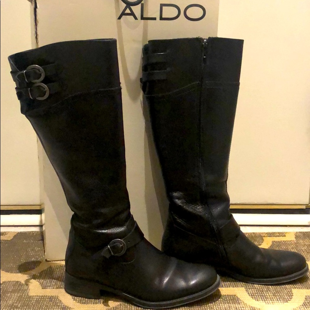 Aldo black boots size 7